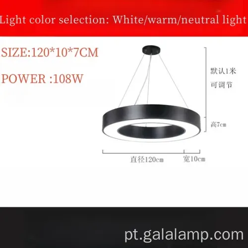 Luz pendente de LED moderno elegante